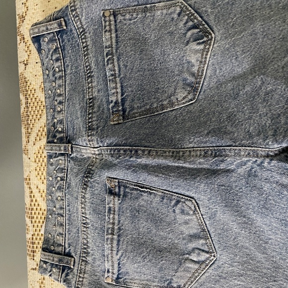 Kenzie size 4, high waisted jeans, with crystal studs around the waist. - Picture 4 of 5